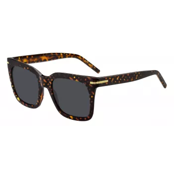 BOSS Women's Sunglasses BOSS1656S2VM Havana Acetate Square Frame Brown Gradient Lens 54mm