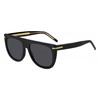 BOSS Women's Sunglasses BOSS1655S807 Square Acetate Black/Grey 56/19/145 mm