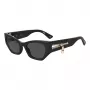 MOSCHINO Women's Sunglasses MOS159-S-807 Butterfly Acetate Frame Grey Gradient Lens 55/21/140 mm UV400