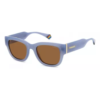 Polaroid PLD6213SXMVU Women's Square Cat-Eye Sunglasses Havana Green Polarized UV400