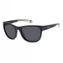 POLAROID SPORT PLD7051S003 Unisex Sunglasses - Black Frame Grey Polarized Lens 57mm