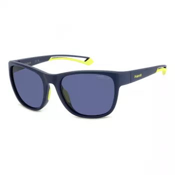 Polaroid Sport PLD7051SFLL Sunglasses - Matte Black Frame, Grey Polarized Lens - Unisex - 57/19/130 mm