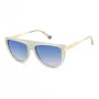 Polaroid PLD6221SX10A Women's Rectangular Polarized Sunglasses - Havana Acetate Frame, Brown Lens