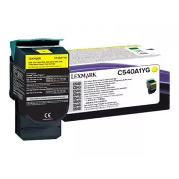 Lexmark C540A1YG Yellow Toner Cartridge - Standard Yield - OEM