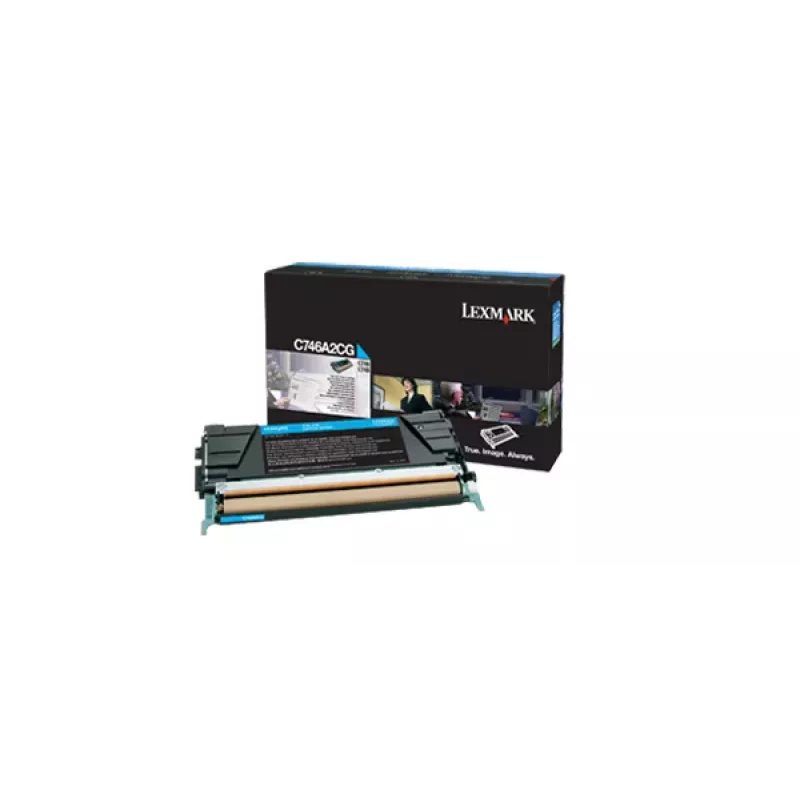 Lexmark Cyan Original Toner Cartridge LCCP (74C0SC0) - 3,000 Pages