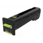 Lexmark 72K0X40 Toner Cartridge Yellow Extra High Yield for CS820 Series