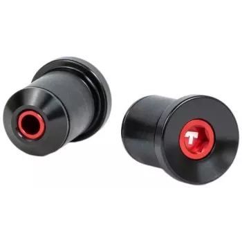 Tilt Bar Ends 22 Size - Black - Nylon Composite - Pair