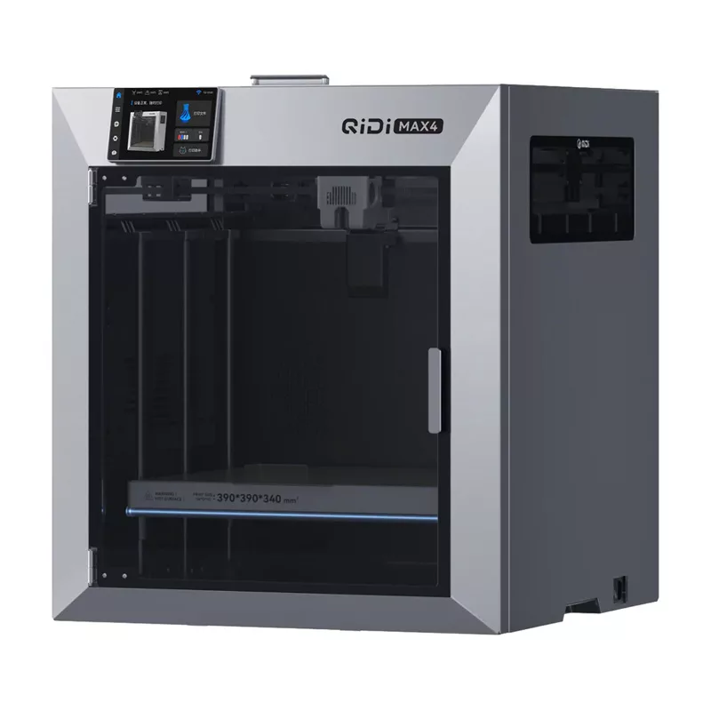 QIDI Max 4 3D Printer - Large Format FDM 3D Printer with 300mm³ Build Volume, CoreXY, Klipper Firmware, Direct Drive Extruder, Auto Leveling, Enclosed Chamber, Wi-Fi & Ethernet