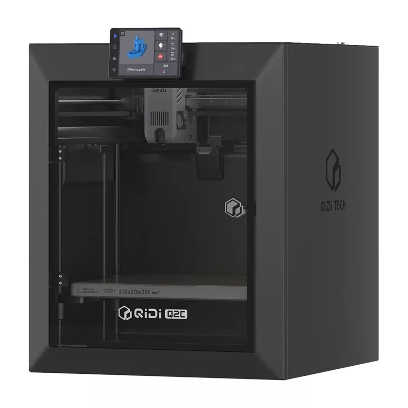 QIDI Q2C 3D Printer - Fully Enclosed FDM Printer with 200x200x200mm Build Volume, Direct Drive Extruder, PEI Magnetic Build Plate, Wi-Fi & Touchscreen