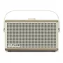 Pure Classic Aura Portable Bluetooth Speaker with Backlight, White/Oak