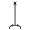 MANHATTAN Compact TV and Monitor Stand on Wheels 13-50 inch Tilt and Height Adjustable Holds up to 20 kg Black (462464)
