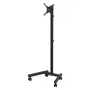 MANHATTAN Compact TV and Monitor Stand on Wheels 13-50 inch Tilt and Height Adjustable Holds up to 20 kg Black (462464)