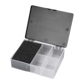 GARRETT Keepers Find Box - Black, 4-Compartment Storage for Metal Detecting Finds