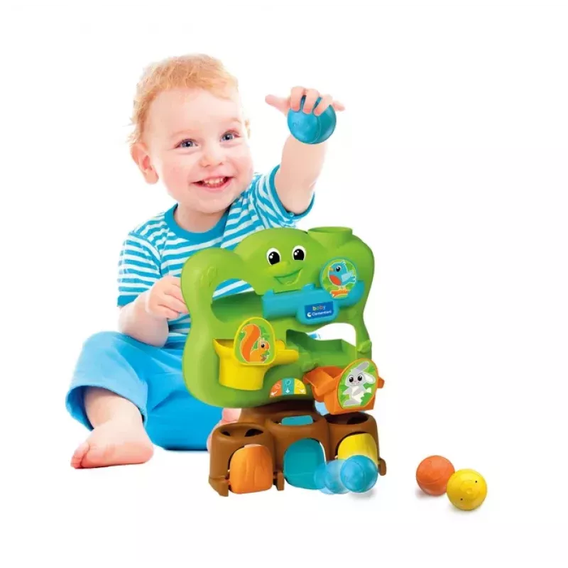 Clementoni Baby Logical Toy – Magic Colorful Tree with Balls 17580