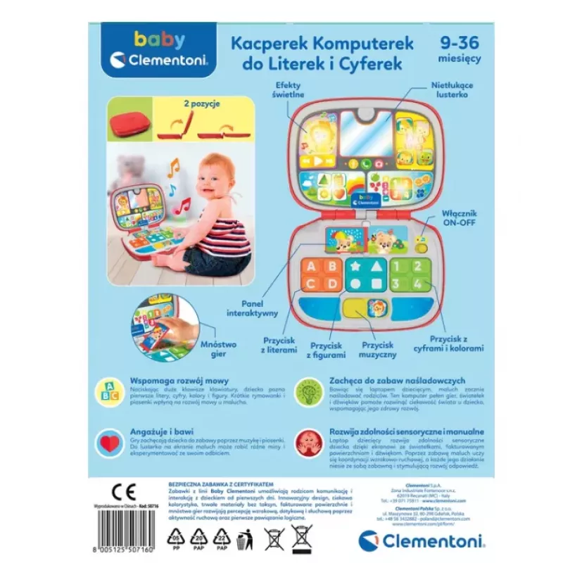Interactive Laptop “Little Kasper” (Polish Language) Clementoni 28269
