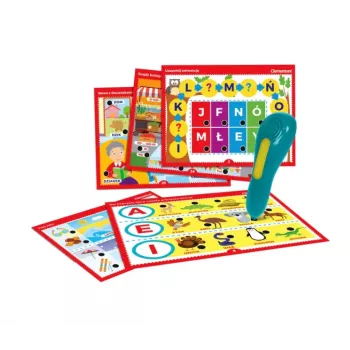 Clementoni Talking Pen 500 Questions Letters and Words Learn While Having Fun Polish Language 50780
