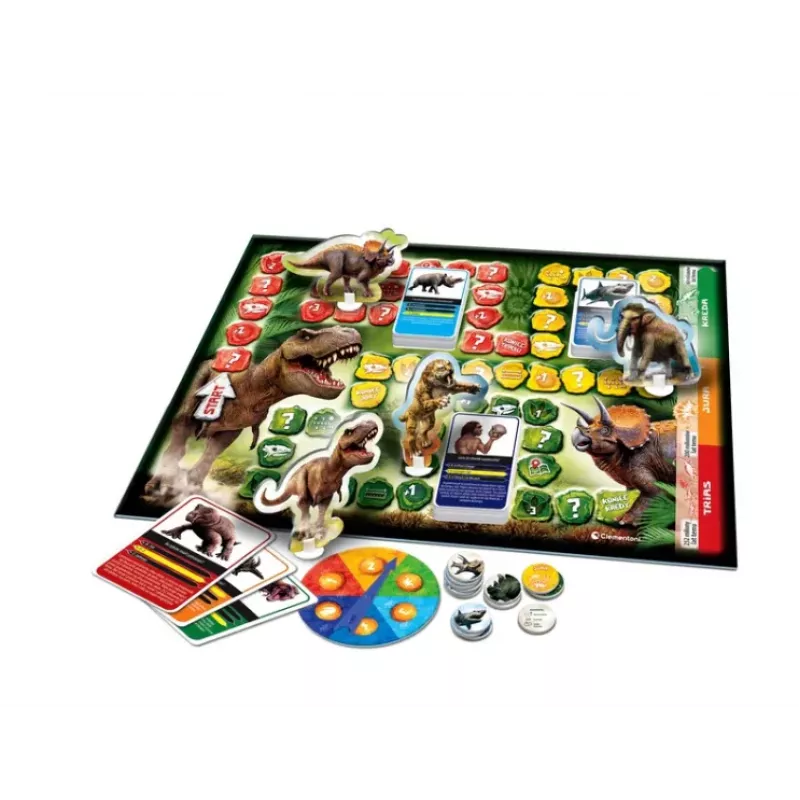 Board Game Quiz Dinosaurs & Prehistory Ice Age Edition Polish Language Clementoni 50804