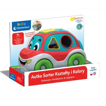 Clementoni Interactive Shape and Color Sorting Car (Polish & English Language) 50808