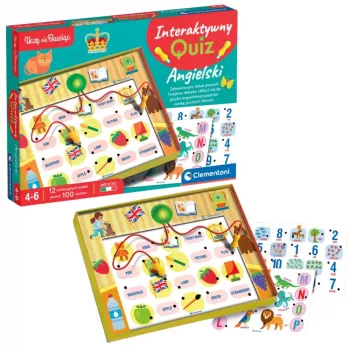 Clementoni Quizzy Interactive Electronic Quiz Educational Game English Polish Language 50943