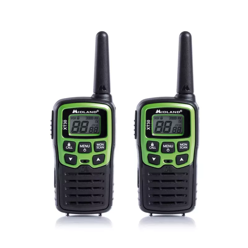 Midland XT30 2x PMR446 Two-Way Radio Set Green
