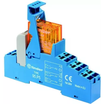 Finder FIN 48.P5.7 24V - Coupling Relay - Push-In 2 Changeover 24 V DC
