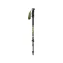 Escape Poles Carbon XT Tour ai GABEL - 3-Section Carbon Trekking Pole, 66-142 cm, 218g, Black/Red/Yellow