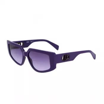 LIU JO Women's LJ801S-510 Sunglasses - Black Frame Grey Gradient Lens 55/15/140 mm