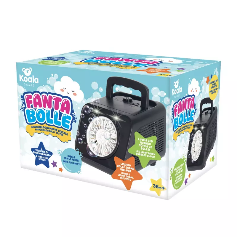 Koala Games G2500 Soap Bubble Machine - Blue/Green, Battery Operated, High-Volume Bubble Output