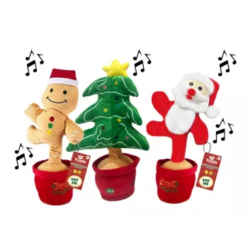 Koala Games G2585 Christmas Dancing, Singing & Lighting Plush 36 cm