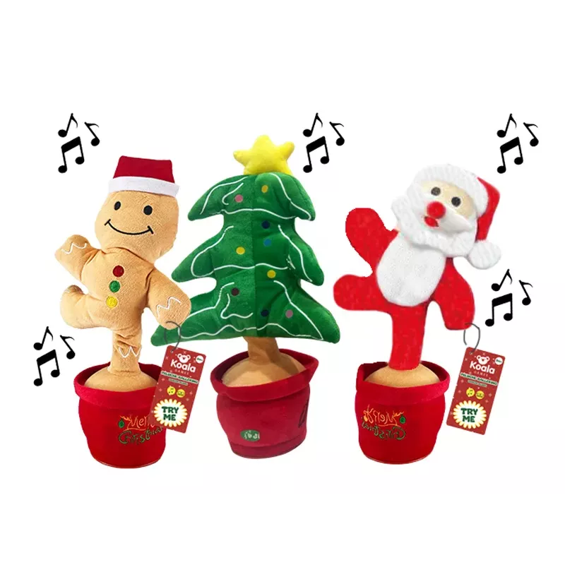 Koala Games G2585 Christmas Dancing, Singing & Lighting Plush 36 cm