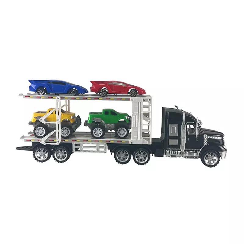 Koala Games G2591 Car Transporter Truck with 4 Die-Cast Cars