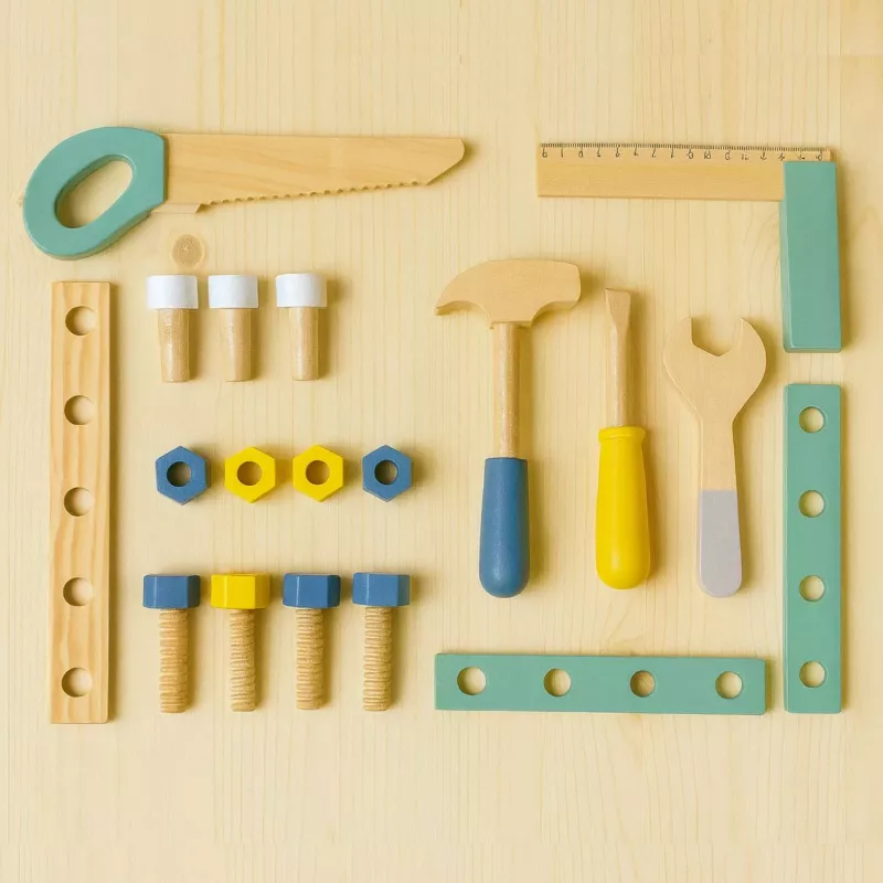 Koala Games G2595 Wooden Workbench With Accessories