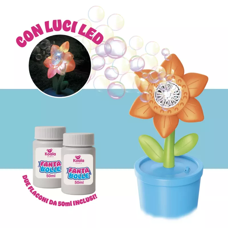Koala Games G2659 Flower-Shaped Bubble Blower (Random Color)