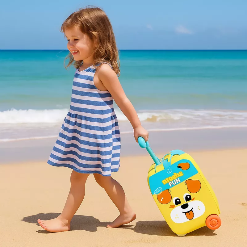 Koala Games G2670 Beach Trolley With Accessories - 7 Piece Sand Play Set for Toddlers, Multi-Colour