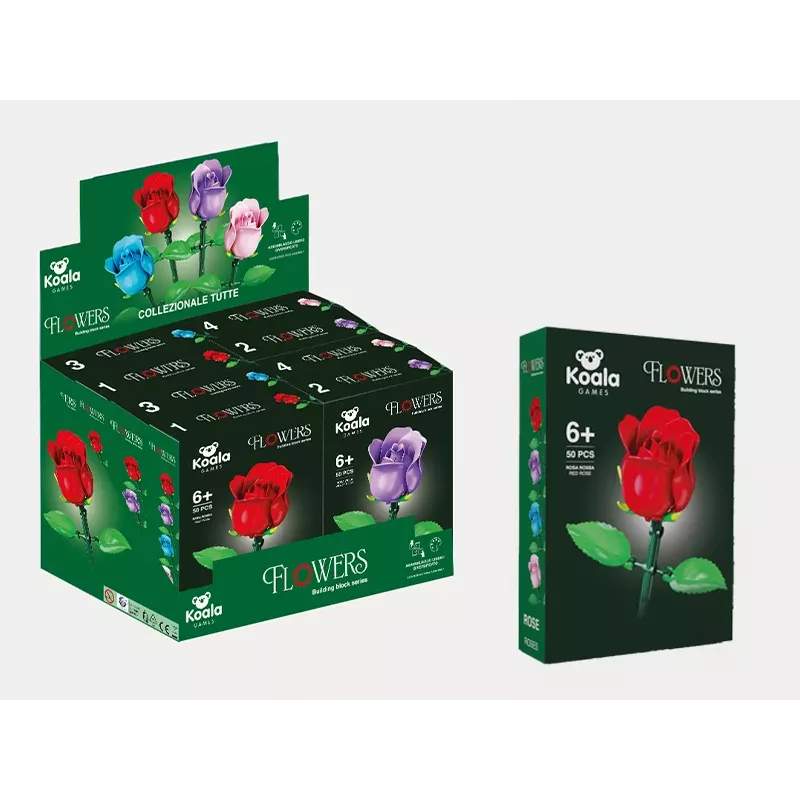 Koala Games G2671 Rose Blocks Building Set (Random Color)