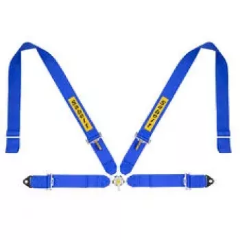 SABELT SIM RACING Sim Seatbelts Kit, 4-Point Harness with Mounting Kit, Compatible with P, S and X Series - Blue