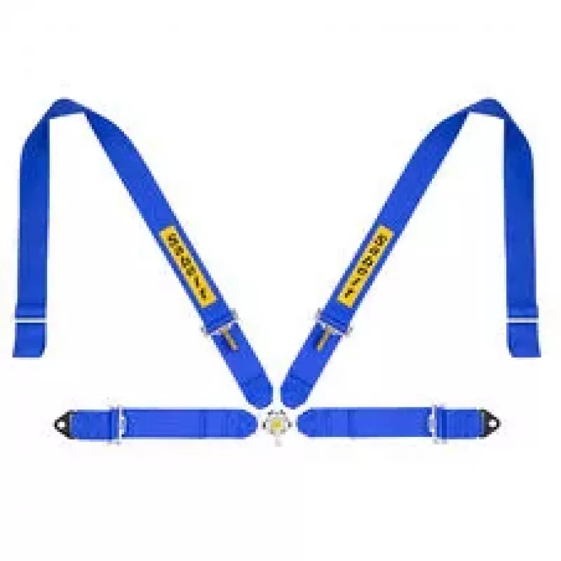 SABELT SIM RACING Sim Seatbelts Kit, 4-Point Harness with Mounting Kit, Compatible with P, S and X Series - Blue