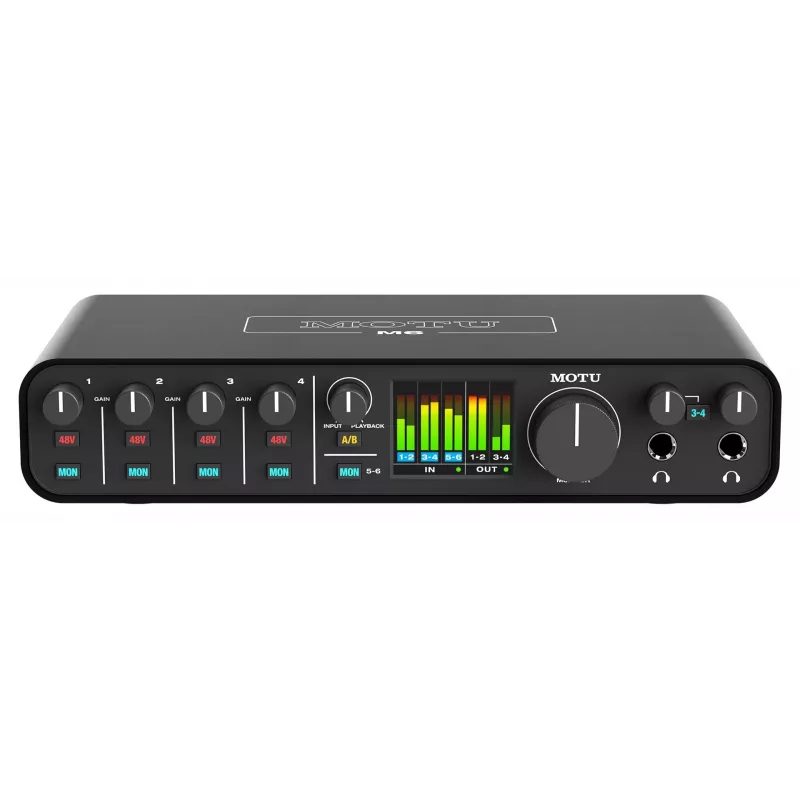 MOTU M6 Audio Interface - 6x4 USB-C with 4 Preamps, 192 kHz