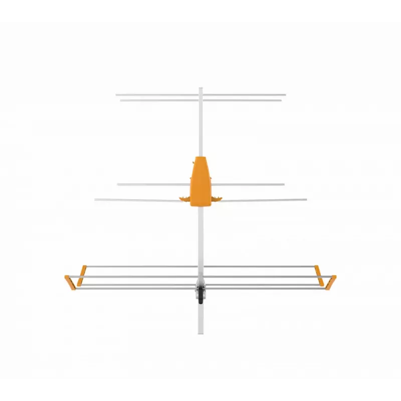 TELEVES Yagi V BIII VHF Antenna, 5 Elements, 174-230 MHz, 7.5 dBi, F-Type Connector, Outdoor, Black