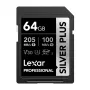 Lexar Professional SILVER PLUS SDXC 64GB Memory Card UHS-I U3 V30 A2