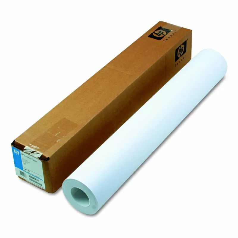 HP C6019B 24-inch Coated Paper Roll – Matte Finish, 150ft, 90gsm