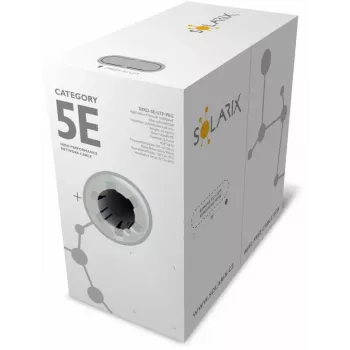 Solarix PE CAT5e UTP Installation Cable, Solid Wire, 305m (SXKD-5E-UTP-PEG)