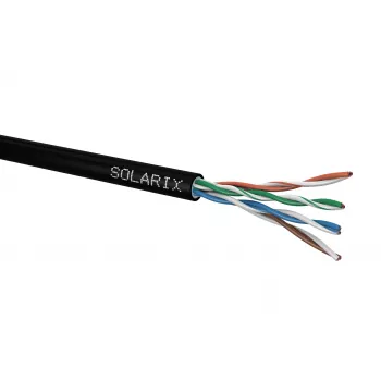Solarix PE CAT5e UTP Installation Cable, Solid Wire, 305m (SXKD-5E-UTP-PEG)