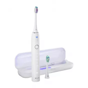TrueLife SonicBrush Clean70 UV Sonic Toothbrush with UV Sanitizer, 5 Modes, 3 Brush Heads, Travel Case, Black