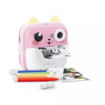 LAMAX InstaKid2 Plus Kids' Instant Digital Camera, Pink