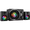 Rampage RMS-G8 25W Portable Bluetooth Speaker with RGB Lighting, TWS, FM Radio, Black