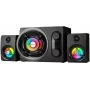 Rampage RMS-G8 25W Portable Bluetooth Speaker with RGB Lighting, TWS, FM Radio, Black