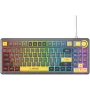 Rampage CYCLONE KNOB RGB 90% Mechanical Keyboard, Outemu Blue Switches, Black