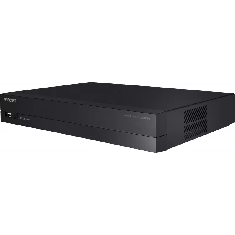 Hanwha Vision Network Video Recorder 8 IP Channels H.265 60Mbps without HDD HDMI PoE Switch