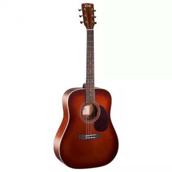 Cort Earth 70 BR Acoustic Guitar - Dreadnought, Solid Sitka Spruce Top, Mahogany Back & Sides, Natural Satin